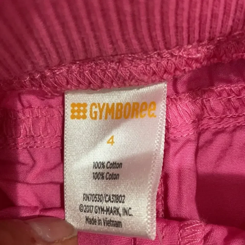 Gymboree 4 pink shorts and 2 short sleeve t’s NWT